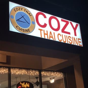 Outside view of Cozy Thai Cuisine restaurant in West Covina