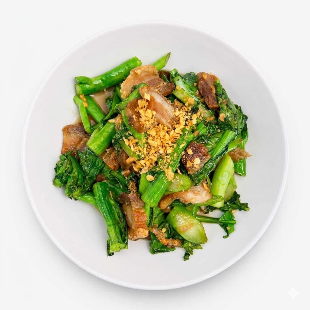 Chinese Broccoli with Crispy Pork Belly