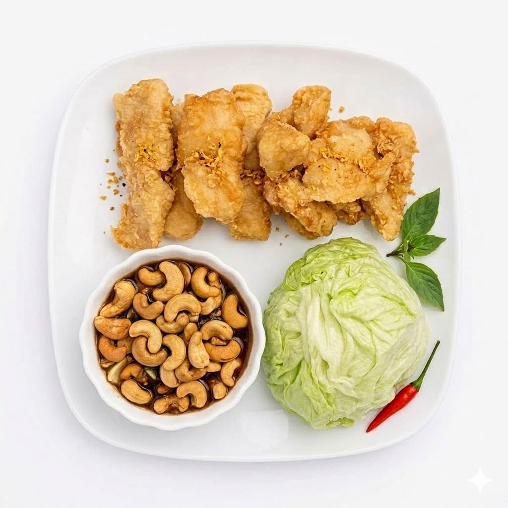 Crispy Fish Lettuce Wrap